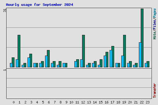 Hourly usage for September 2024